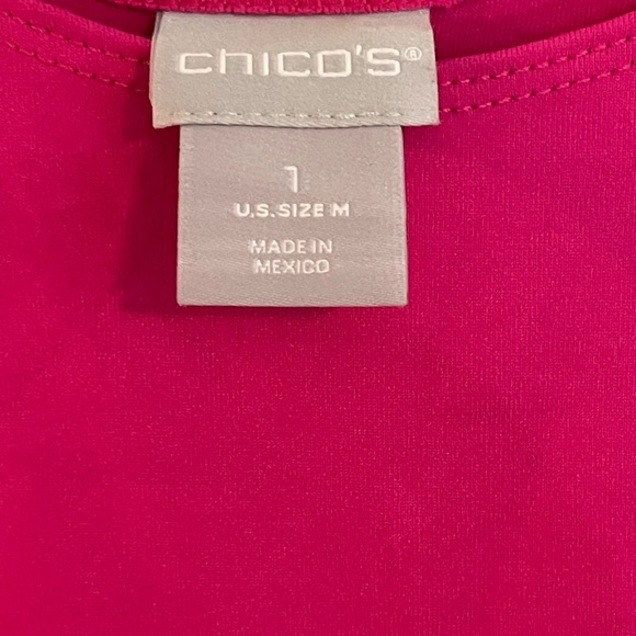Chico's Pink Sleeveless Tank Top Size 1 - Picture 2 of 6